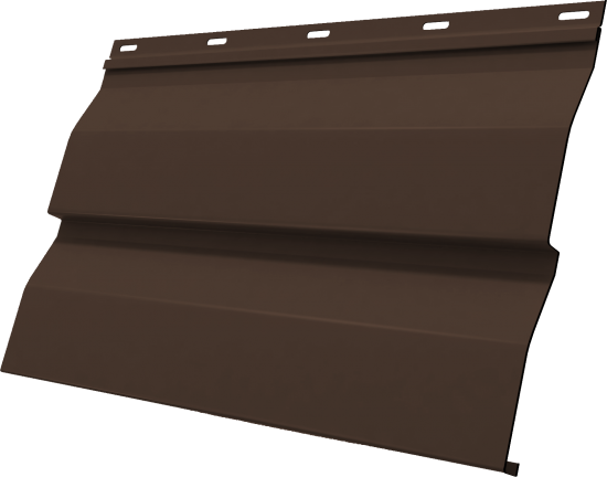 Сайдинг металлический корабельная доска 3 м Шоколад RAL 8017 0.72 м²
