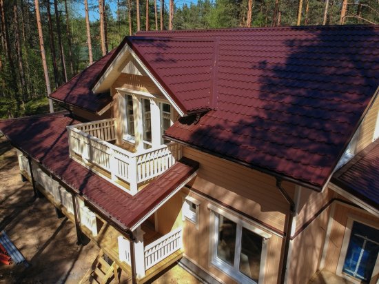 Металлочерепица 0.5 мм ГОСТ 2250x1180 мм RAL 8017 коричневый