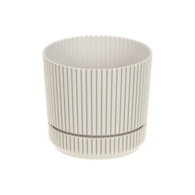 Кашпо IDEA СТРИП D110 мм, 0,6л с подставкой Кремовый М 3245