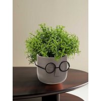 Кашпо IDEA Стив D115 мм, 0,65л со вставкой французcкий серый М 3079 французcкий