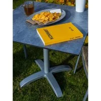 Стол KONWAY Solid Top Easy 80x80, beton