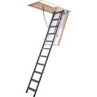 Чердачная металлическая лестница FAKRO термо ltm 70x130