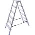 Оцинкованная двухсторонняя стремянка STAIRS OS206
