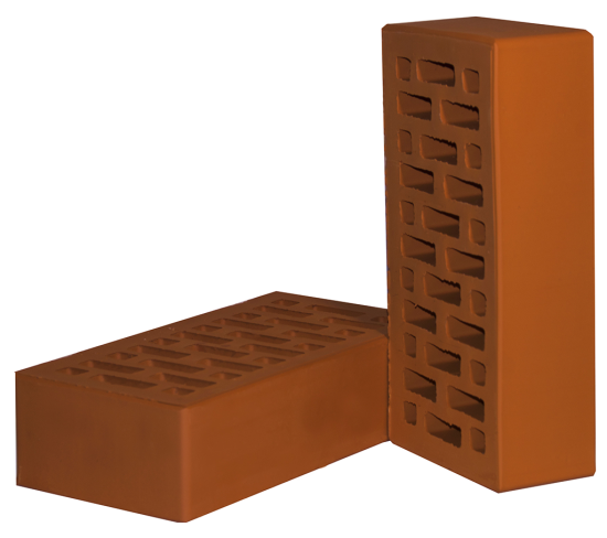 Кирпич облицовочный Новомосковск М150 красный гладкий 250x120x65 мм 1 НФ