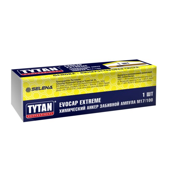 Химический анкер ампула d17/100 мм винилэстровая смола Tytan Professional Evocap Extreme