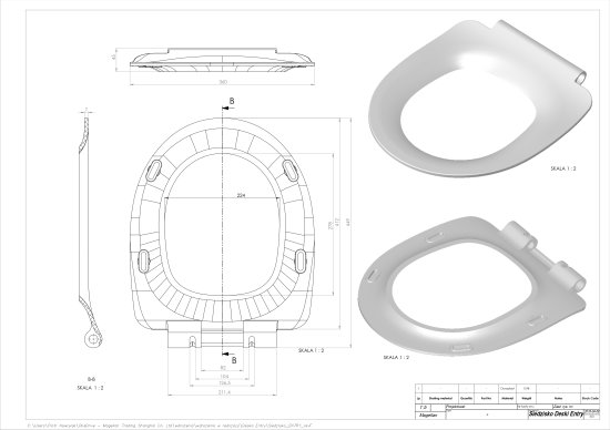 Сиденье для унитаза Cersanit Melar 64744 цвет белый