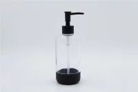 Дозатор для жидкого мыла Proffi Home Black Glass стекло цвет прозрачный/черный