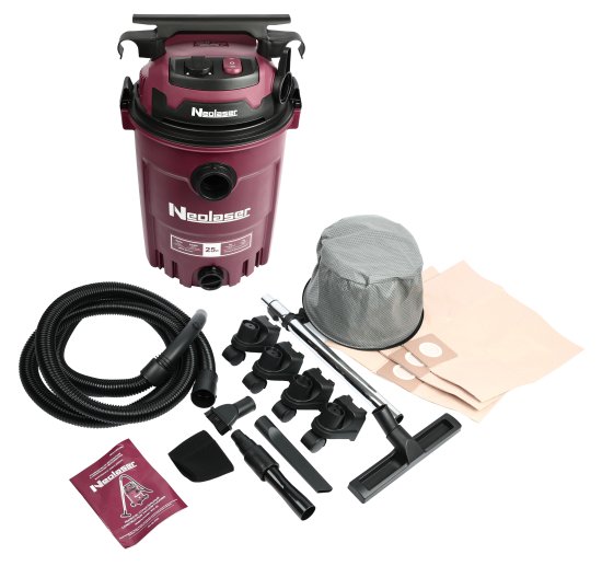 Пылесос строительный Neolaser NVC-25 NL, 1600 Вт, 25 л