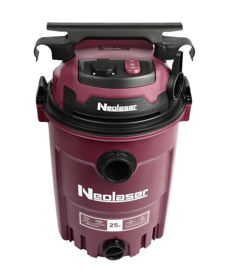 Пылесос строительный Neolaser NVC-25 NL, 1600 Вт, 25 л