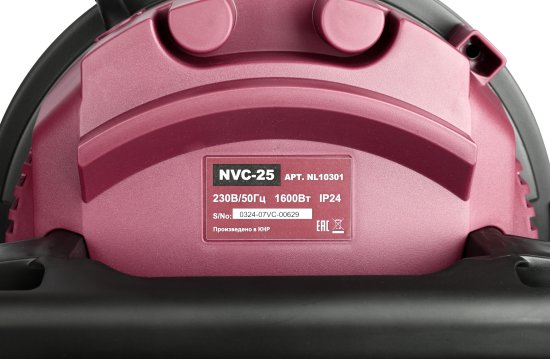 Пылесос строительный Neolaser NVC-25 NL, 1600 Вт, 25 л