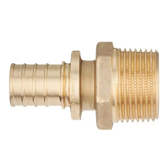 Соединитель прямой Stout 25 мм х 1 НР(ш) латунный (SFA-0001-002510)