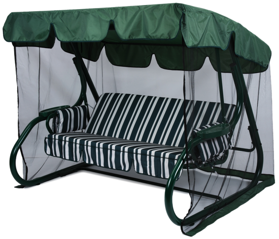 Качели садовые GreenGard София 2 3-х местные до 350 кг зеленый