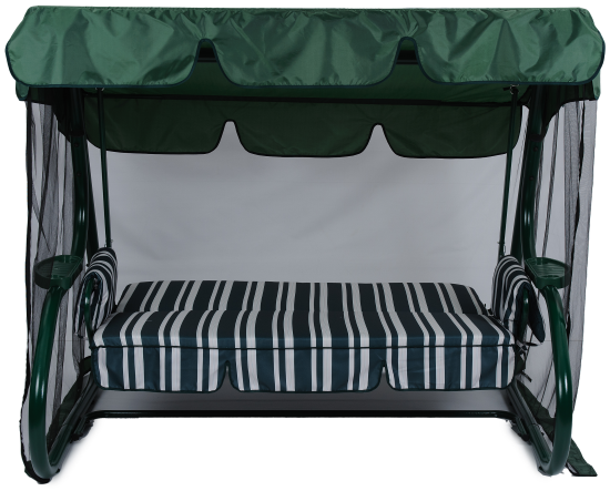 Качели садовые GreenGard София 2 3-х местные до 350 кг зеленый