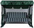 Качели садовые GreenGard София 2 3-х местные до 350 кг зеленый