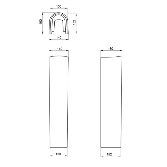 Пьедестал Santeri Визит 690 мм белый (1.3605.3.S00.00B.0)