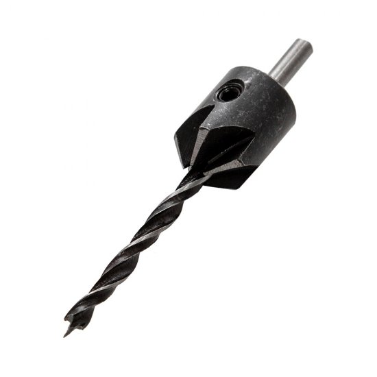 Сверло по дереву спиральное Vira 4х75 мм с зенкером (552054)