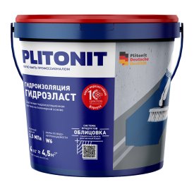 Гидроизоляция акриловая Plitonit ГидроЭласт 4 кг