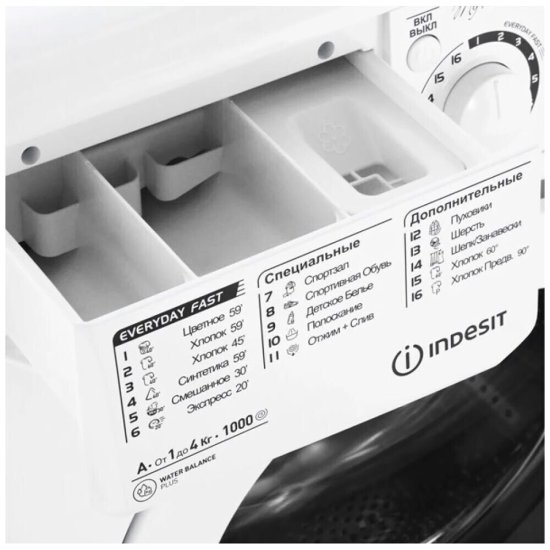 Стиральная машина Indesit EWUC 4105 белая