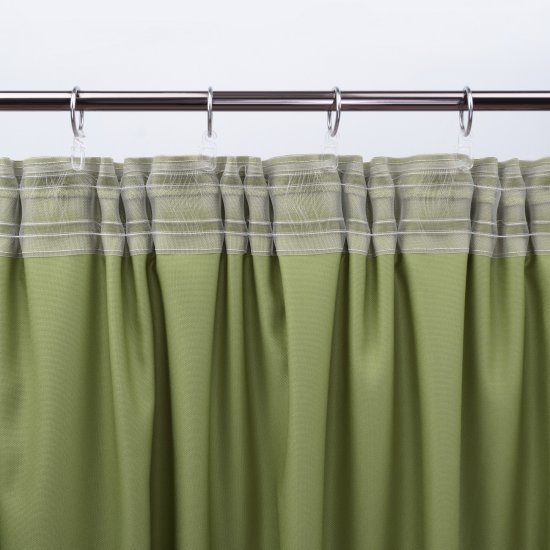 Штора на ленте со скрытыми петлями KREAFORTA Рим 200x310 см цвет лайм