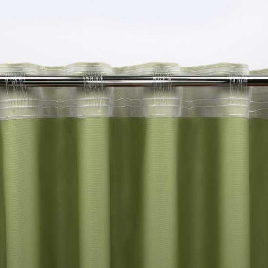 Штора на ленте со скрытыми петлями KREAFORTA Рим 200x310 см цвет лайм