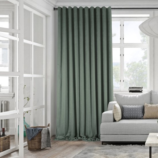 Штора на ленте со скрытыми петлями KREAFORTA Рим 200x310 см цвет тайга