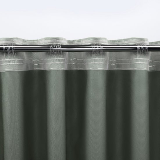 Штора на ленте со скрытыми петлями KREAFORTA Рим 200x310 см цвет тайга