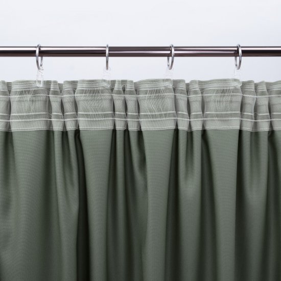 Штора на ленте со скрытыми петлями KREAFORTA Рим 200x310 см цвет тайга