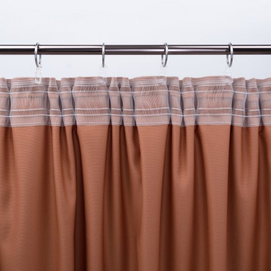 Штора на ленте со скрытыми петлями KREAFORTA Рим 200x310 см цвет терракот