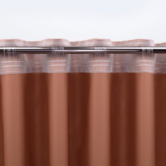 Штора на ленте со скрытыми петлями KREAFORTA Рим 200x310 см цвет терракот