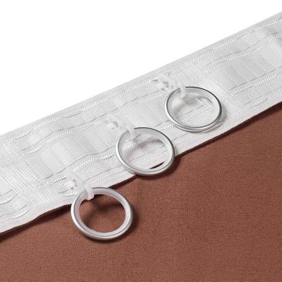 Штора на ленте со скрытыми петлями KREAFORTA Рим 200x310 см цвет терракот