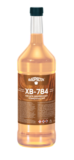 Лак для дерева алкидный Выбор мастера ХВ-784 глянцевый цвет прозрачный 0.5 л