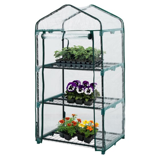 Балконная теплица Маргарита пластик/металл 700x75 мм цвет зеленый