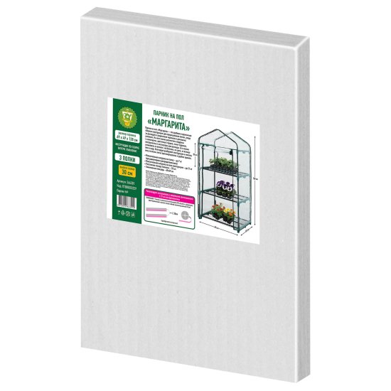 Балконная теплица Маргарита пластик/металл 700x75 мм цвет зеленый