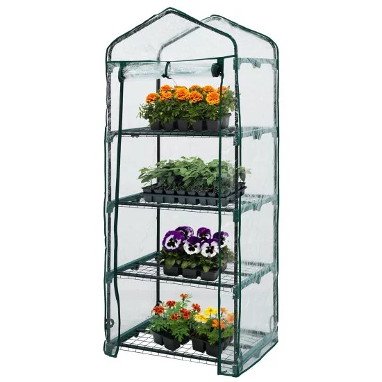 Балконная теплица Маргарита пластик/металл 700x80 мм цвет зеленый