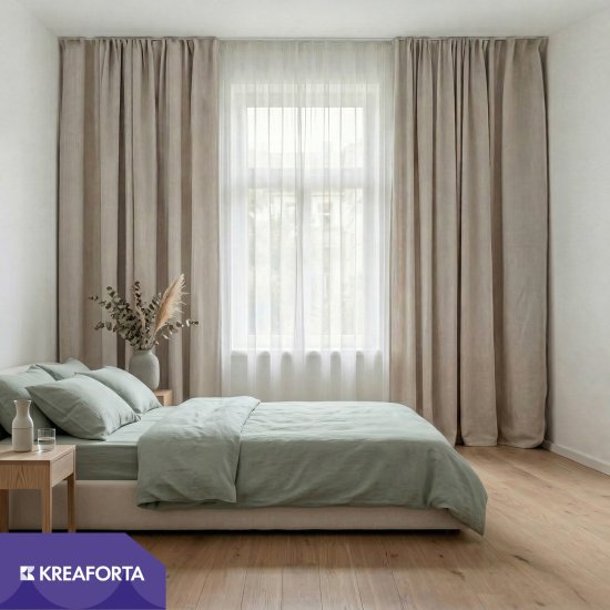 Тюль на кулиске KREAFORTA Net Doble 200x280 см цвет белый