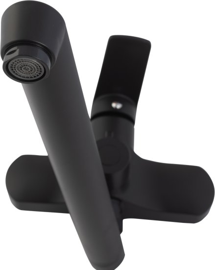 Смеситель для ванны Aqua-Rivus Учар AR-2021e-b однорычажный универсальный цвет черный матовый