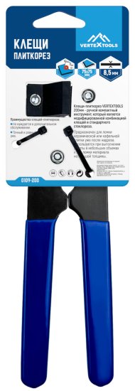 Клещи-плиткорез Vertextools 0109-200 200 мм
