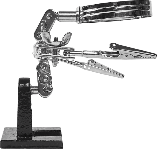 Зажим для пайки с лупой 3854 Третья рука