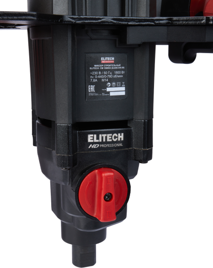 Миксер строительный сетевой Elitech HD CM 1800E2, 1800 Вт