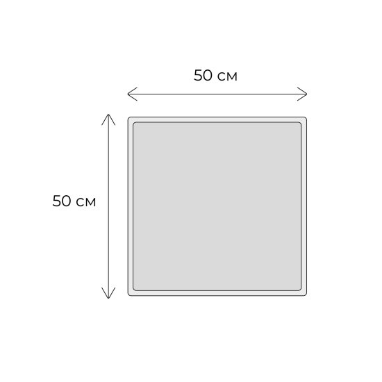Коврик для туалета Fixsen Norde 50x50 см цвет белый