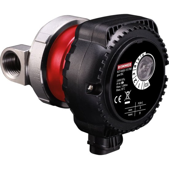 Циркуляционный насос Rommer 15/1 72 мм с гайками 1/2