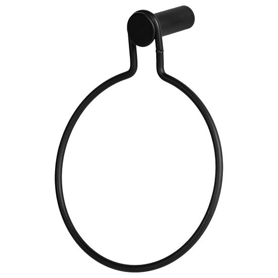 Держатель для полотенец Swensa Dots SWR-7268-05 кольцо цвет черный