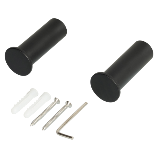 Набор крючков Swensa Dots SWR-7268-01, металл, цвет черный, 2 шт.