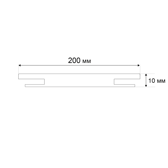 Добор Файн Лайн телескопический 2070x200x10 мм орех