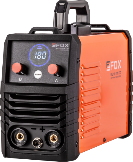 Сварочный аппарат инверторный Fox MIG 180 SYN LCD, 180 А, до 0.6 мм