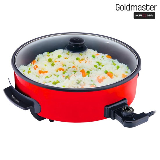 Электросковорода Goldmaster Bereket красная