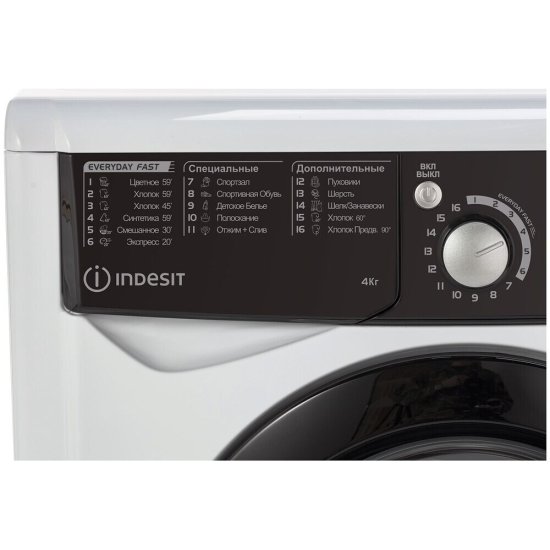 Стиральная машина Indesit EWUD 4105 BK CIS белая