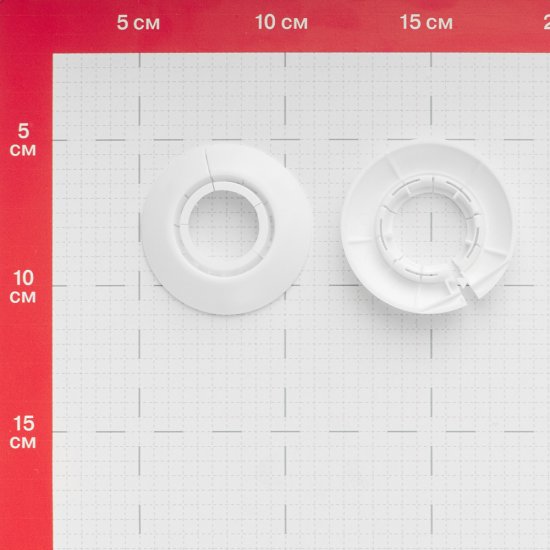 Обвод для труб ПВХ декоративный Ideal 25-34 мм белый (2 шт.)