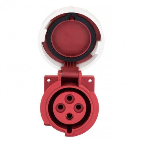 Розетка силовая настенная EKF PROxima с заземлением 3Р+РЕ 16 А 380 В IP67 (ps-3142-16-380)