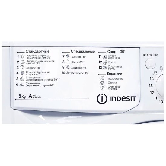 Стиральная машина Indesit IWSB 5085 белая